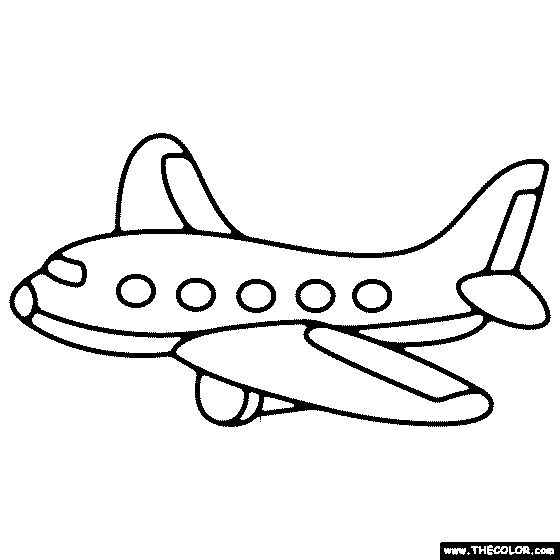 Airplanes online coloring pages