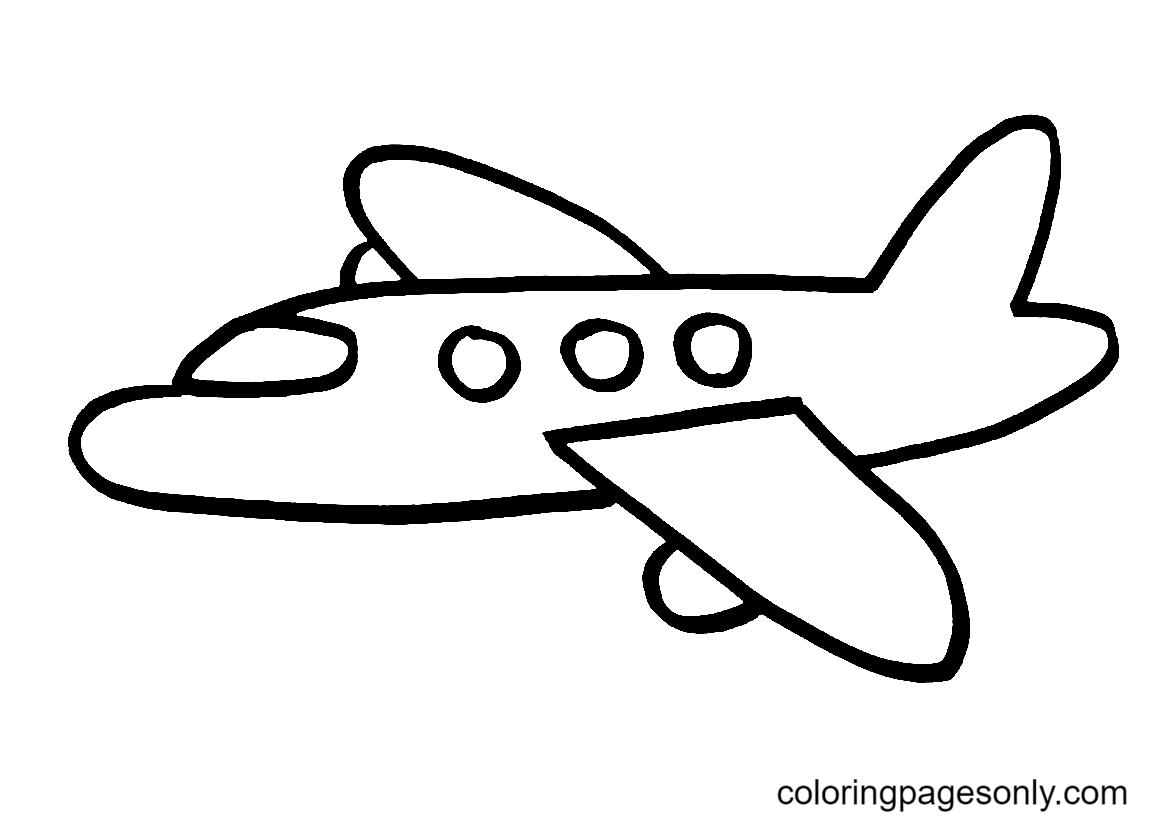 Airplane coloring pages printable for free download