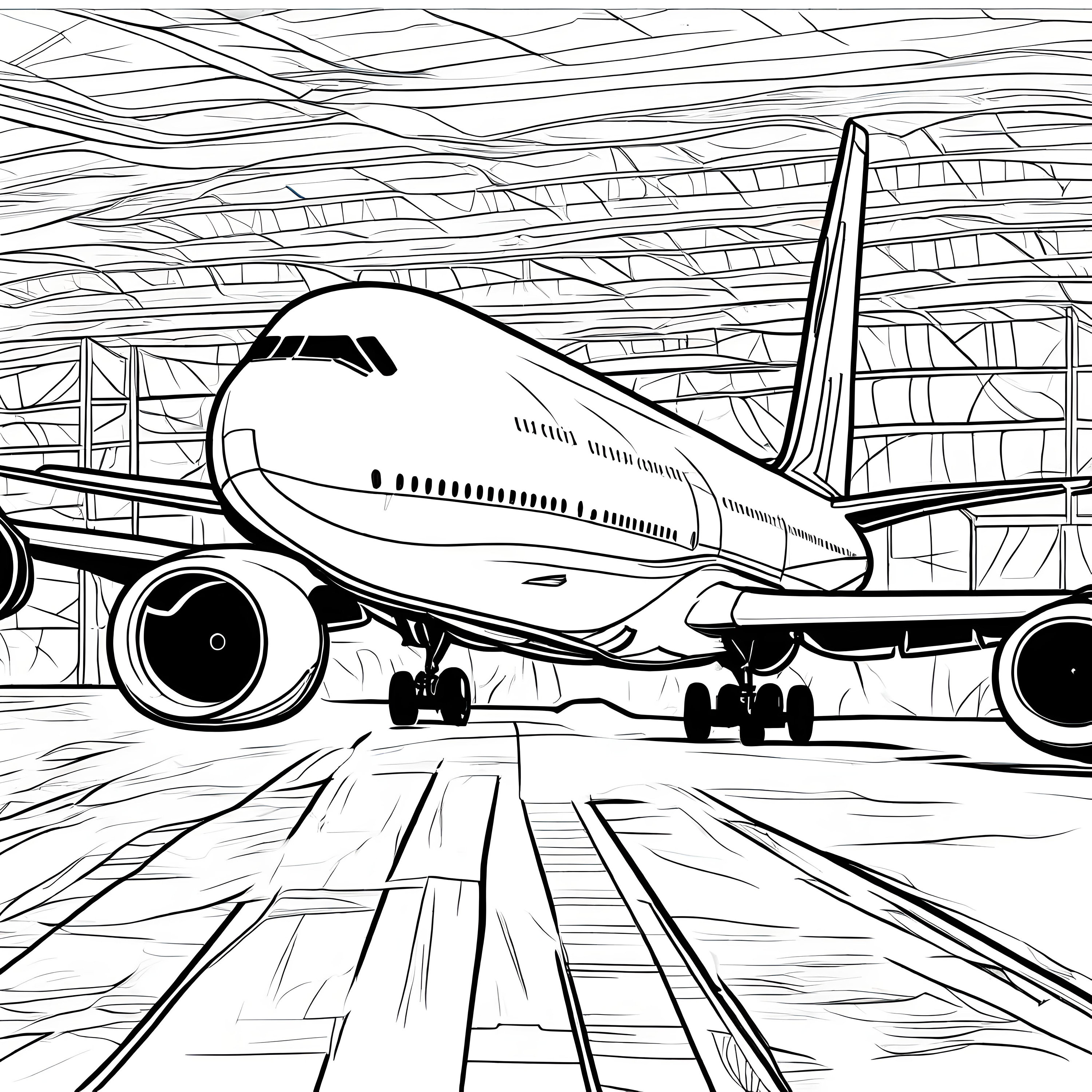 Plane coloring page pages airplane coloring page