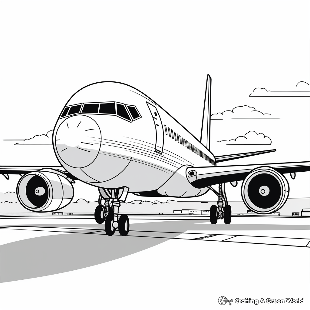 Airplane coloring pages