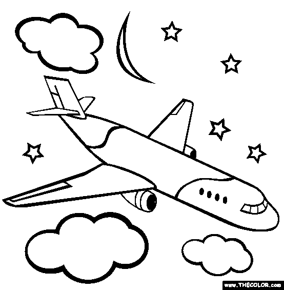 Airplanes online coloring pages