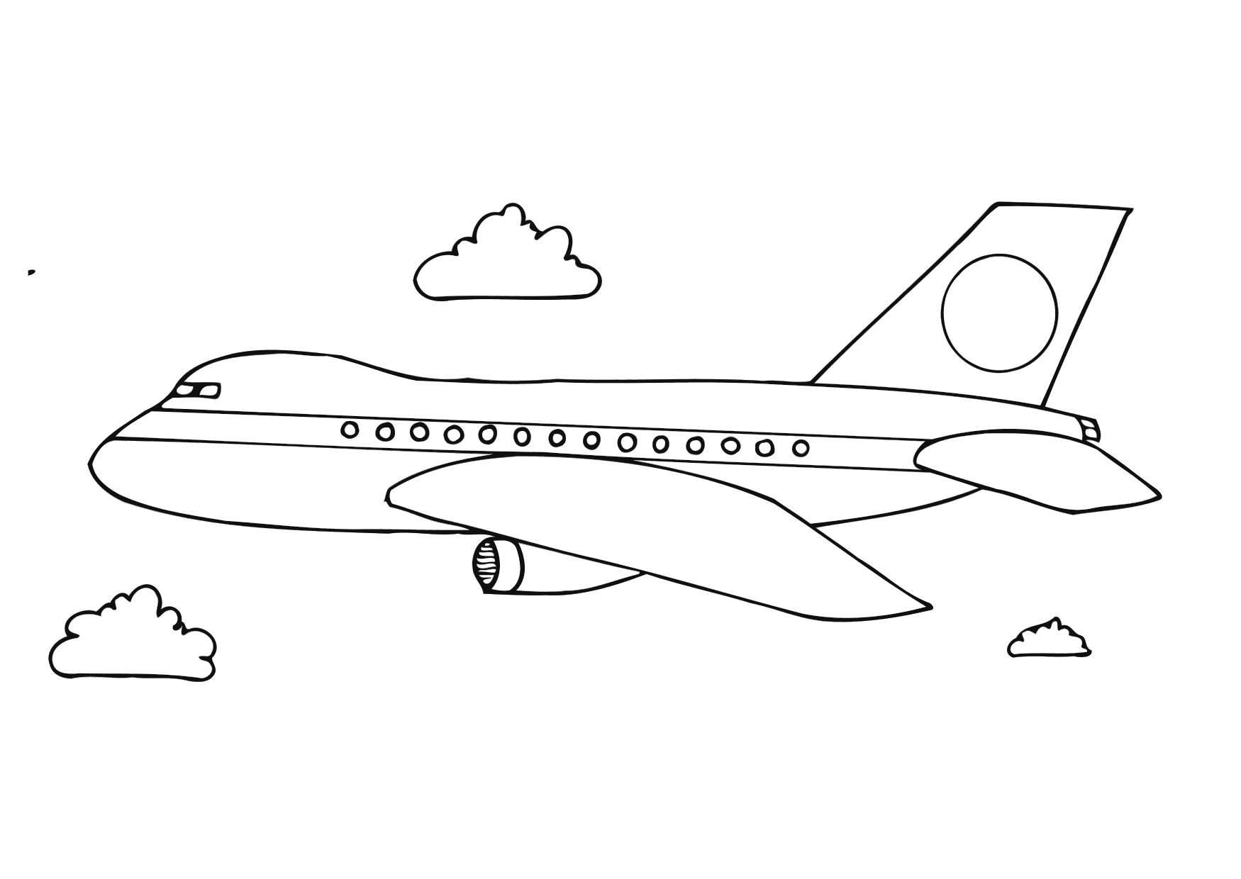 Free printable airplane coloring pages for kids