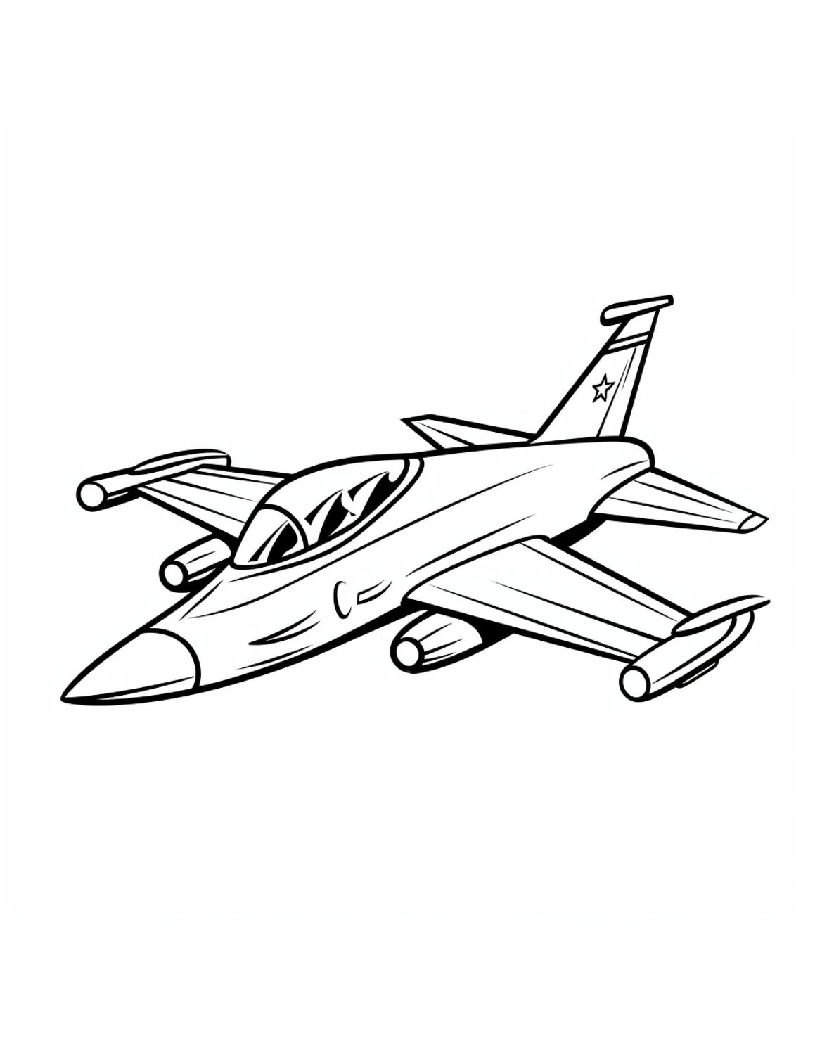 Airplane coloring pages