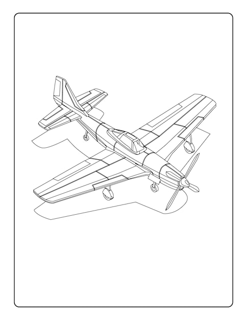 Army plane coloring page free printable