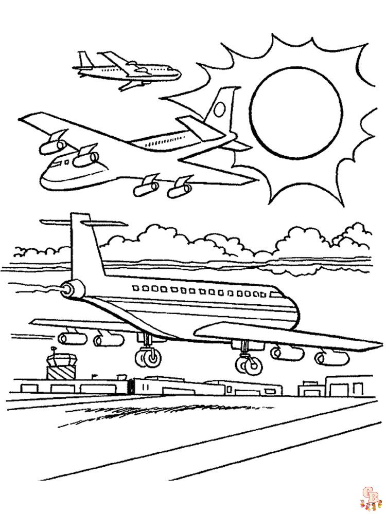 Discover fun with free printable airport coloring pages for kids