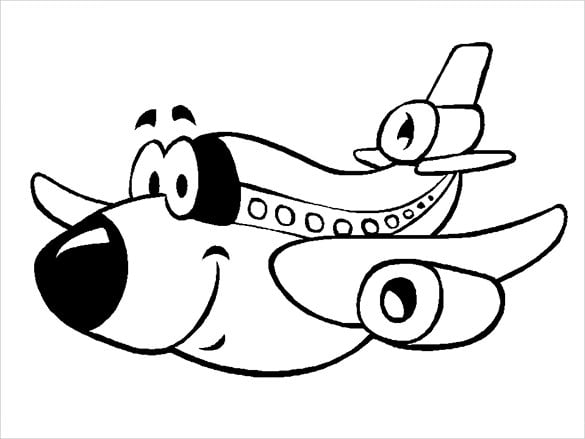 Airplane coloring pages