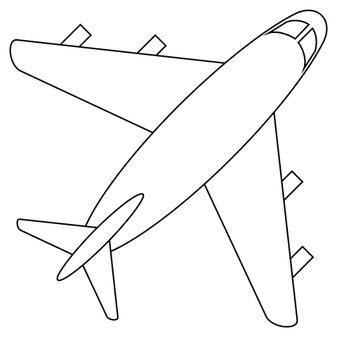 Airplane coloring page free printable coloring pages