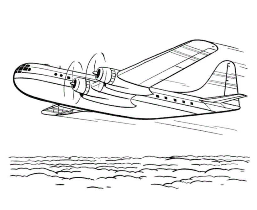 Airplane coloring pages printable for free download