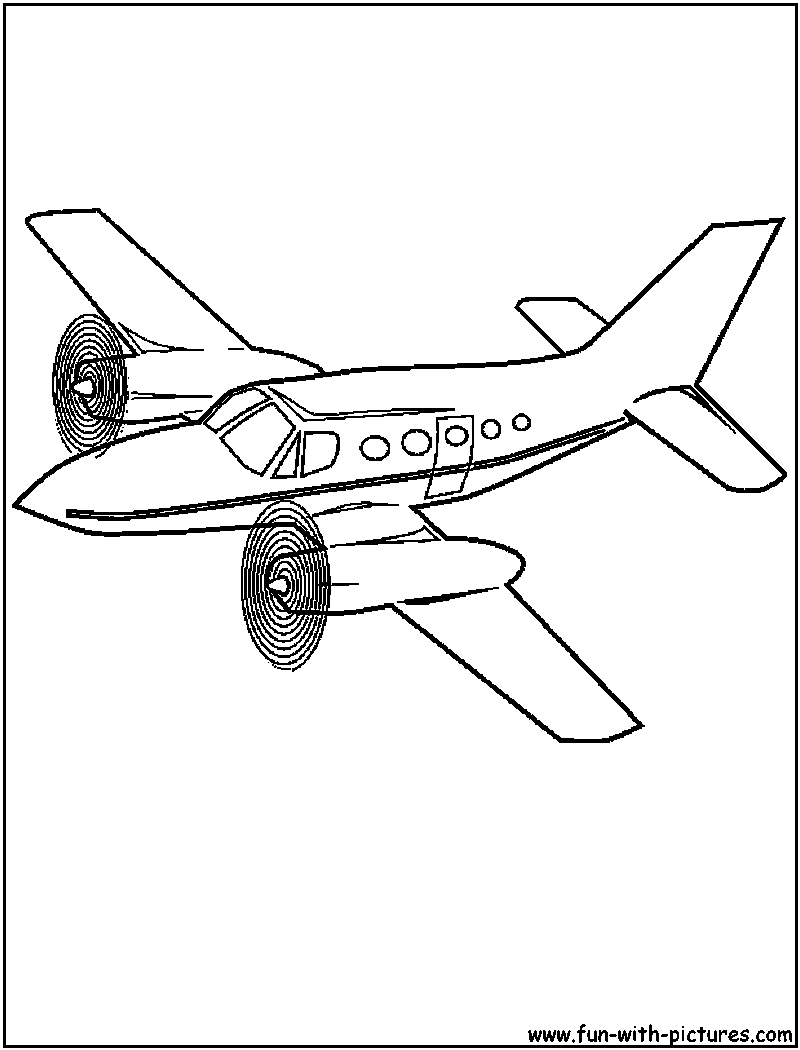 Airplanes coloring pages