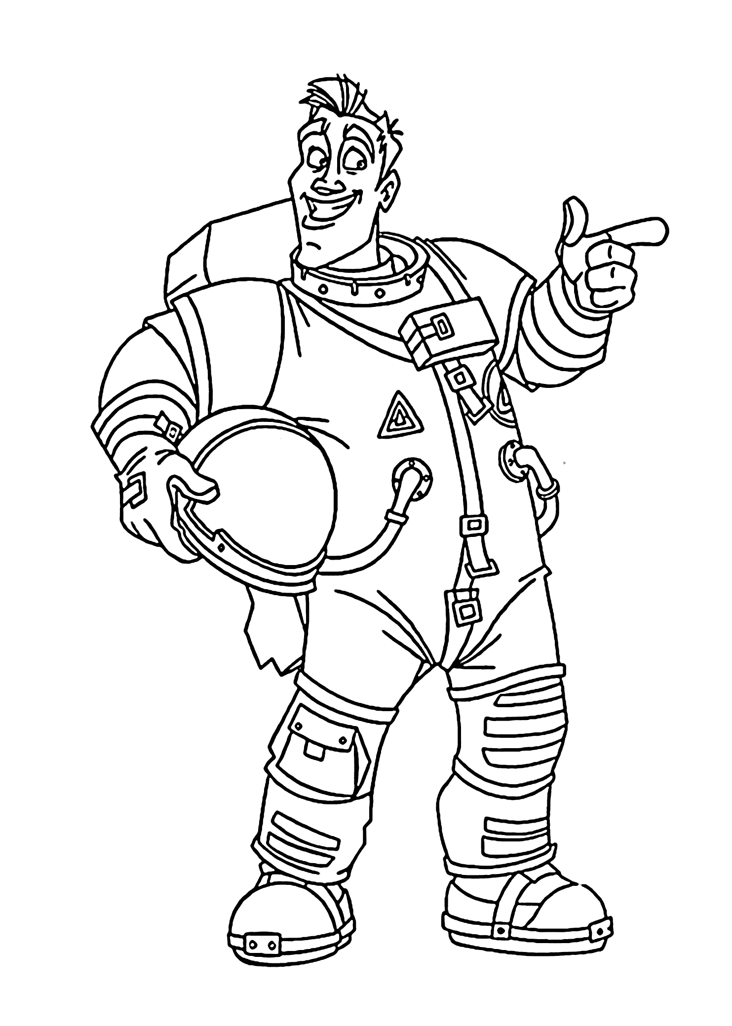 Chuck from planet coloring pages for kids printable free