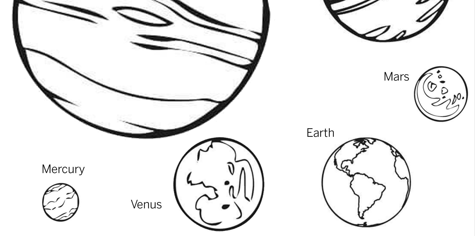 Solar system coloring page â science fest