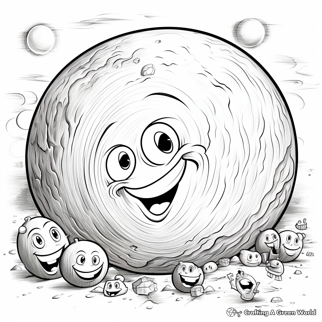 Dwarf planets coloring pages