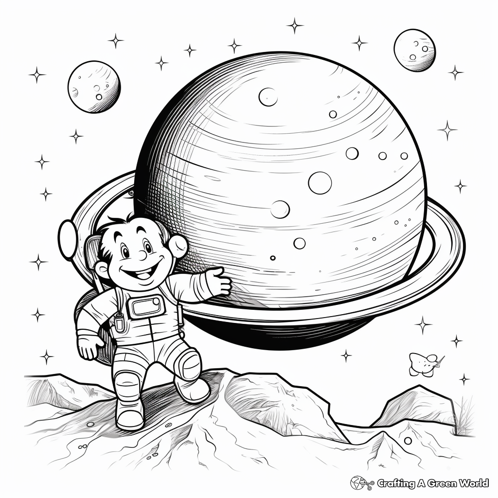 Dwarf planets coloring pages