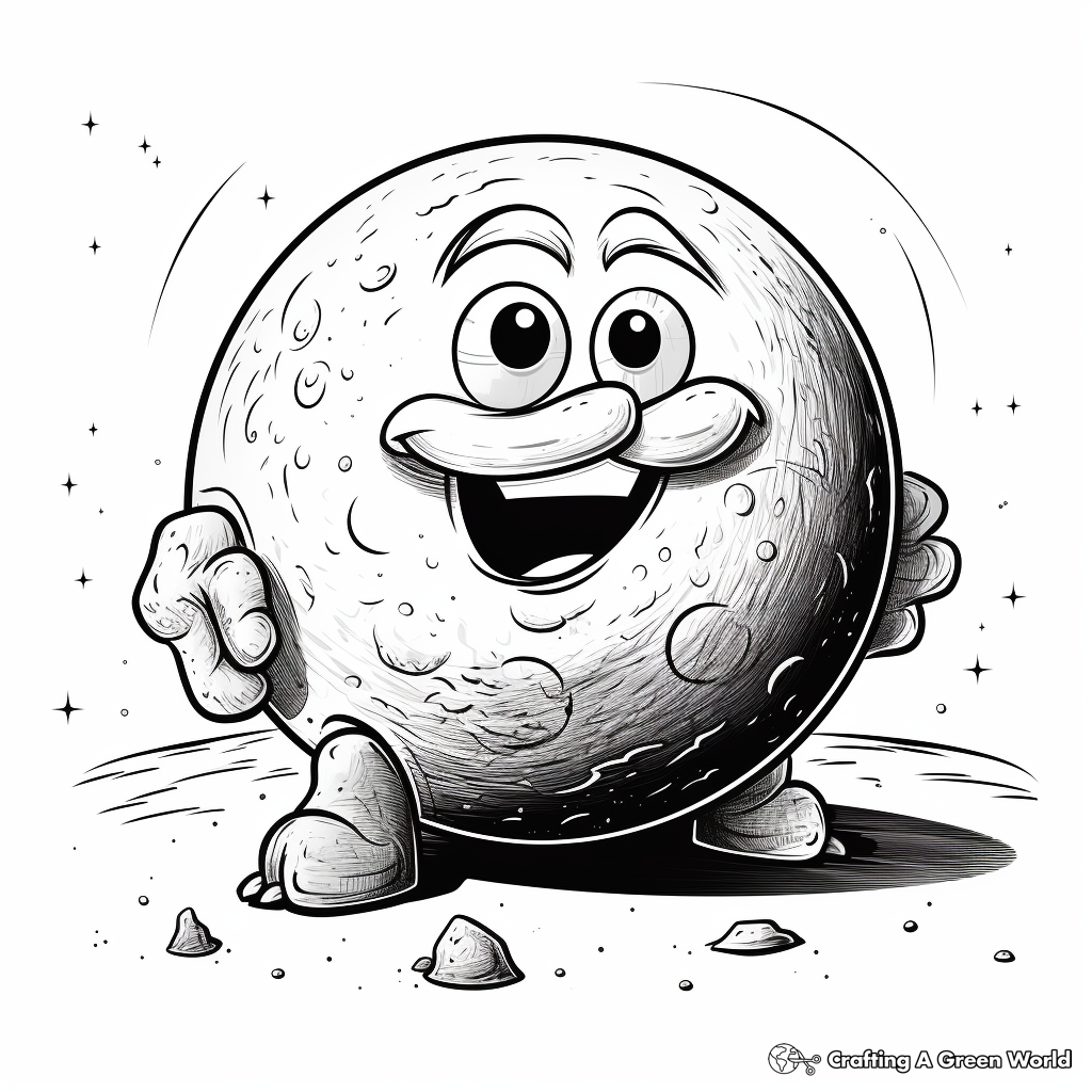 Dwarf planets coloring pages