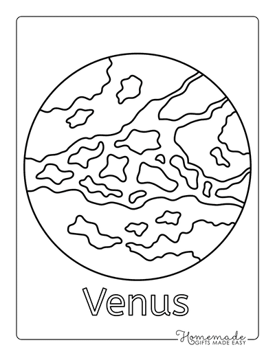 Solar system planet coloring pages for kids free printables