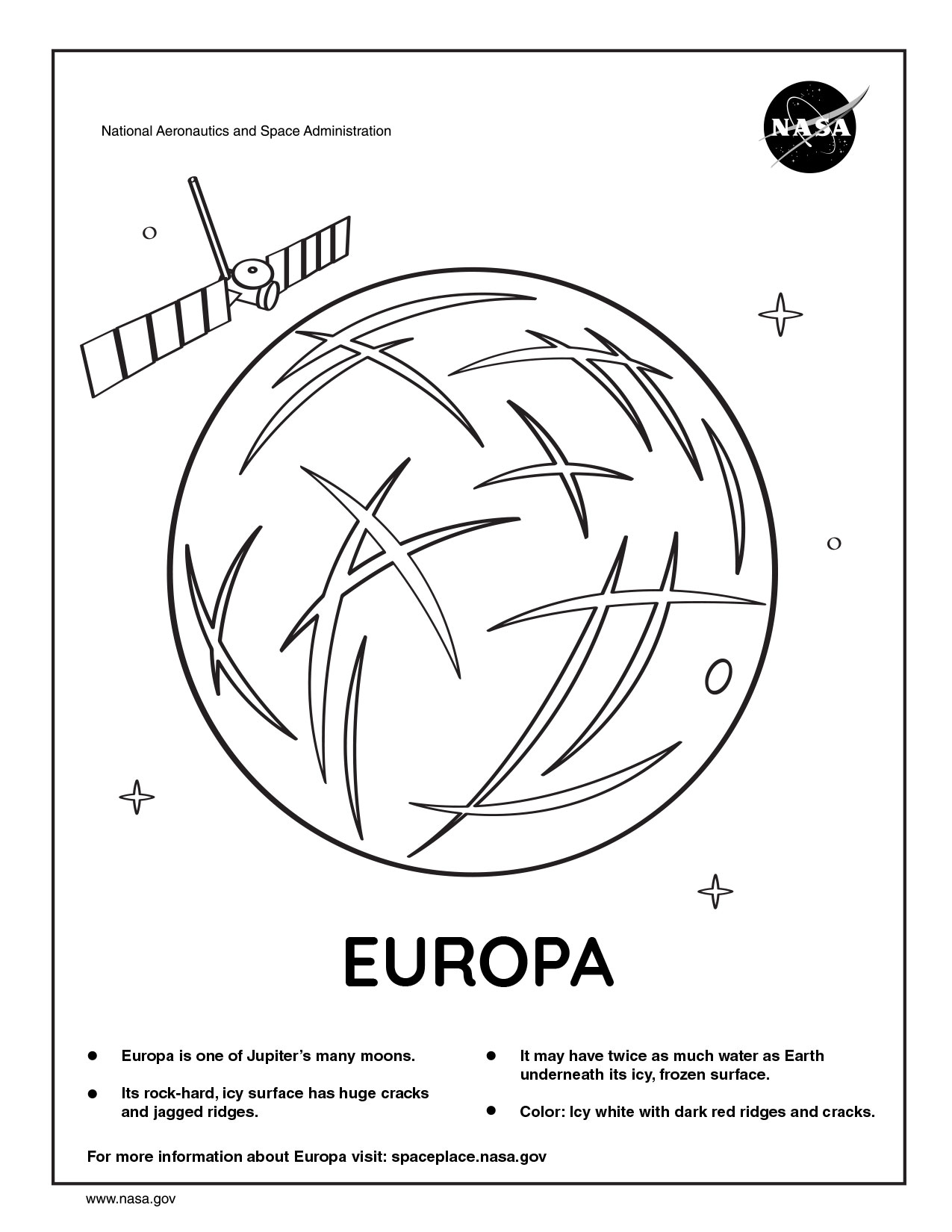 Coloring pages space place â science for kids