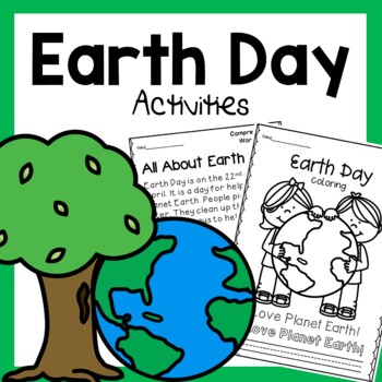 Earth day writing craft reading passage word search and coloring pages