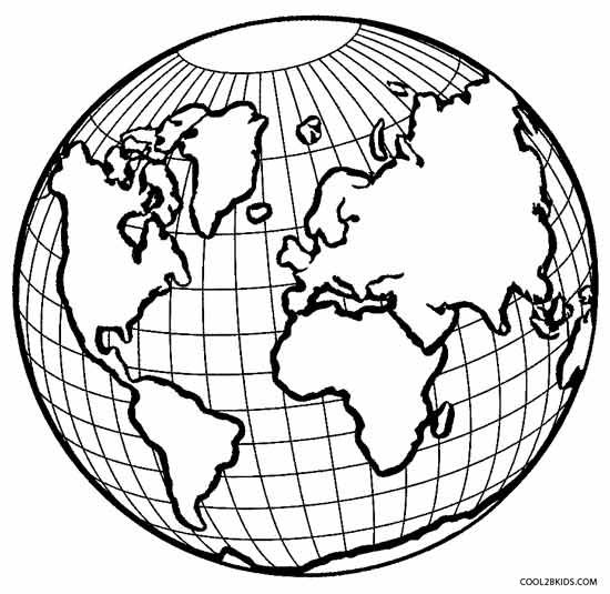 Printable earth coloring pages for kids coolbkids earth drawings earth coloring pages globe drawing