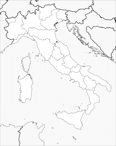 Italy map coloring page free printable coloring pages