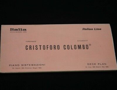 Italian line cristoforo colombo deck plan