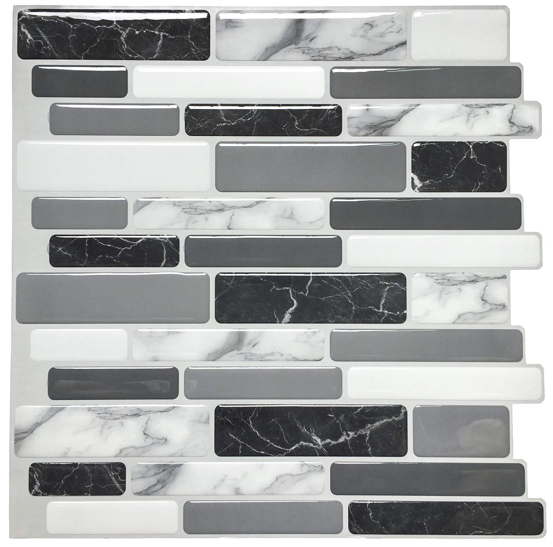 Artd x peel and stick backsplash tile for kitchen marble grey