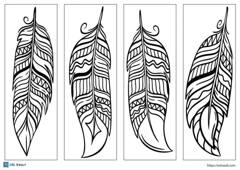 Free printable bookmarks to color