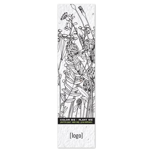 Seed paper coloring bookmark usa