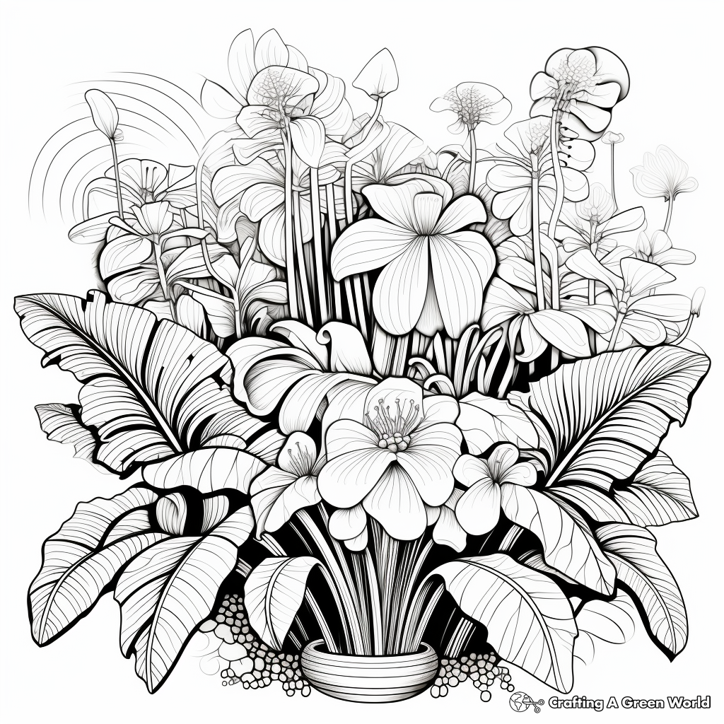 Plant coloring pages