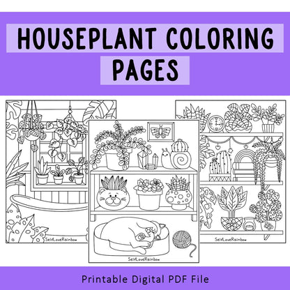 House plant coloring pages â