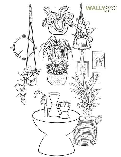 International plant appreciation day coloring book pages â