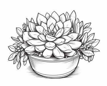 Succulent printable pages