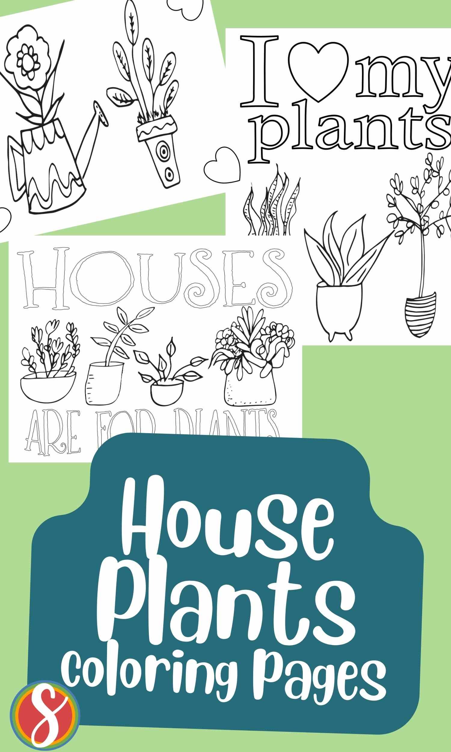 Free plant coloring pages â stevie doodles