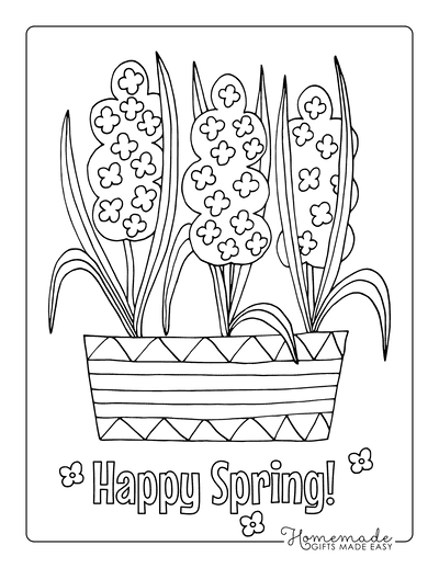 Free flower coloring pages for kids adults