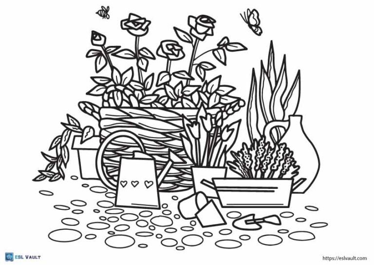 Free printable plant coloring pages