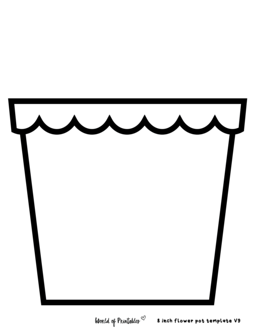 Flower pot templates