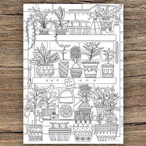 Plants printable adult coloring page from favoreads coloring