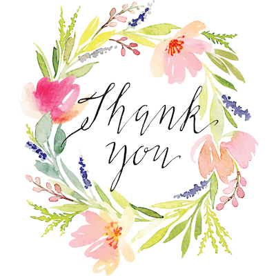 Free printable thank you cards