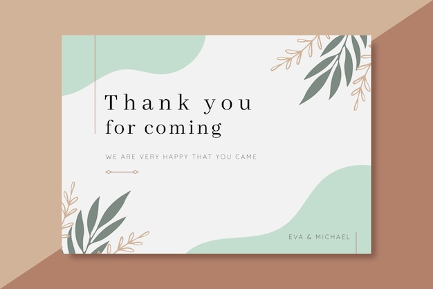 Thank you card