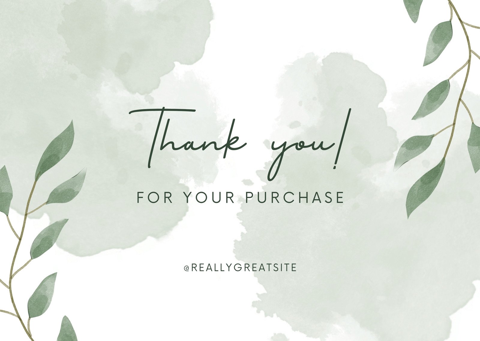 Printable customizable thank you card templates