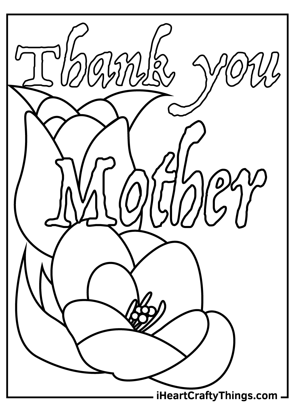 Mothers day coloring pages free printables