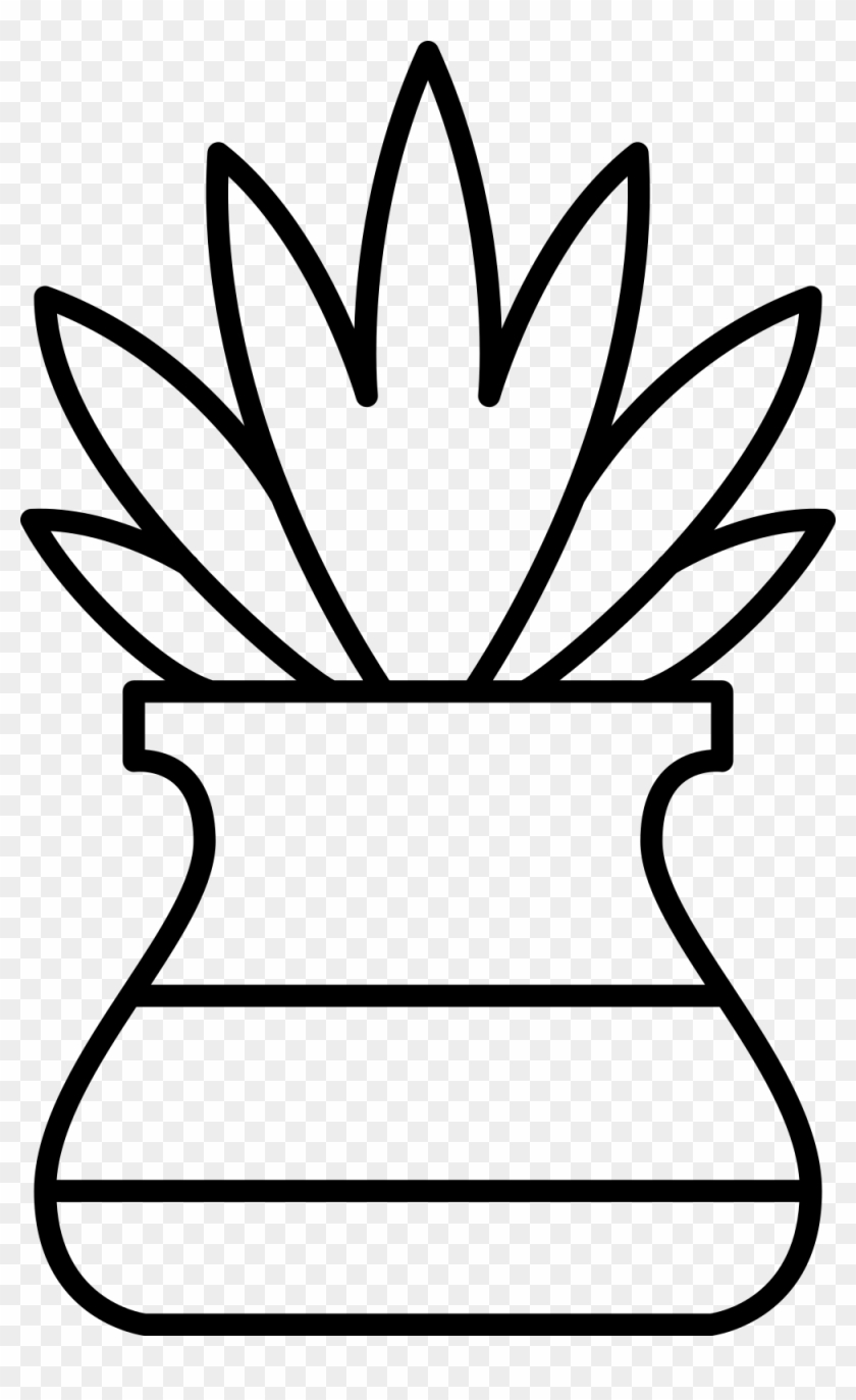 Potted plant coloring page