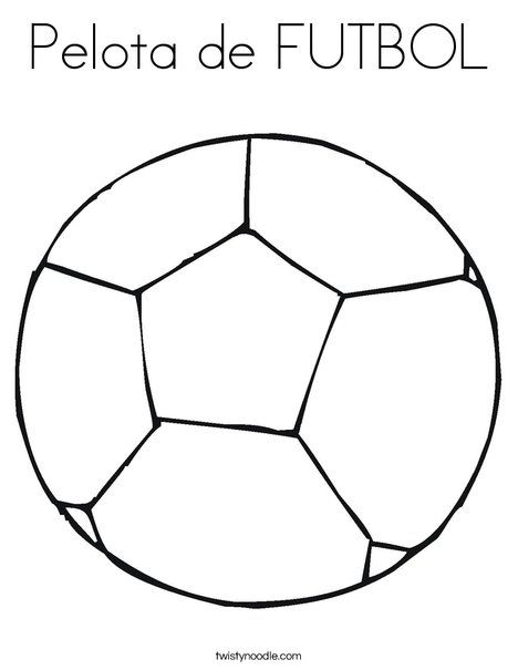 Pelota de futbol coloring page