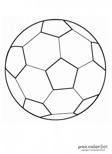 Soccer ball coloring pages coloring page