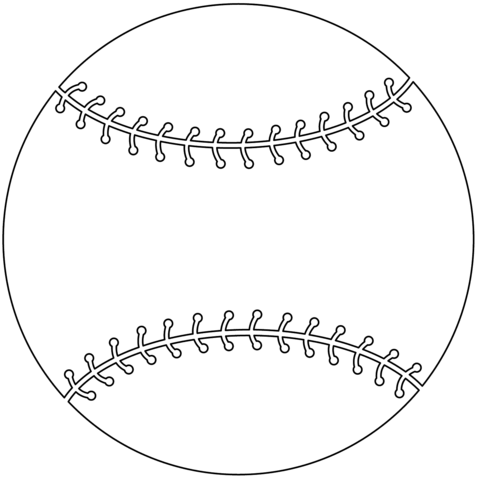 Dibujo de pelota de bãisbol para colorear dibujos para colorear imprimir gratis