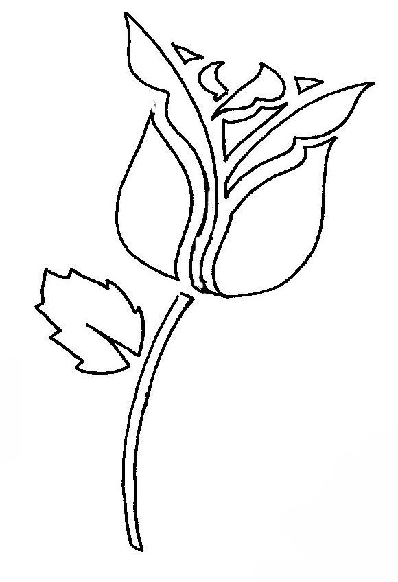 Plantilla stencil rosa dibujos de flores plantilla de flores imagenes de plantas