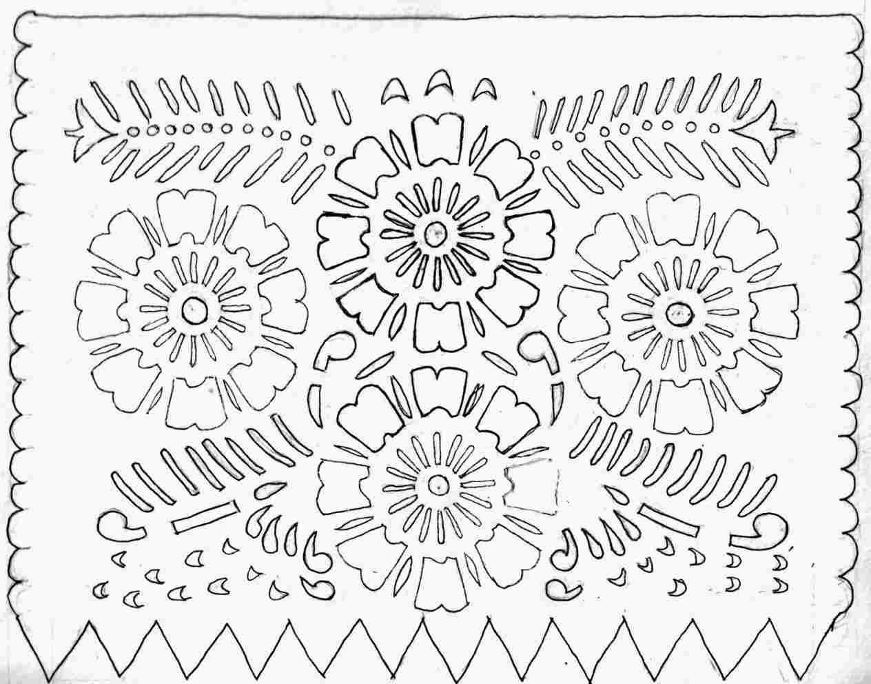 Resultado de imagen para papel picado coloring sheets sobres de papel papel picado muãecas de trapo mexicanas