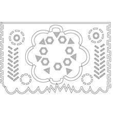 Paper decoration coloring pages