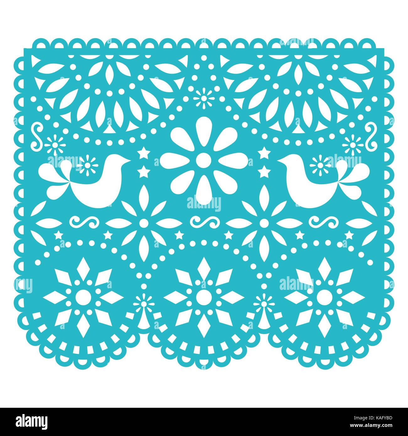 Papel picado vector hi