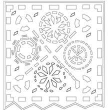 Mexican day of the dead coloring pages