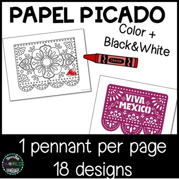 Bundle papel picado de mayo may mexican fiesta decoration pennants banderines
